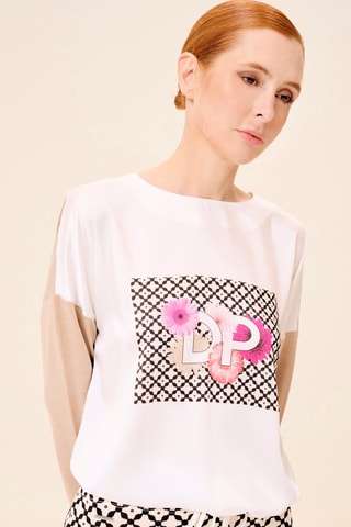 T-shirt em lã - Branco