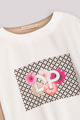 T-shirt em lã - Branco