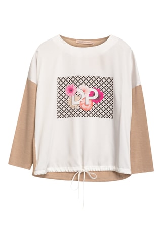 T-shirt em lã - Branco