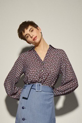 Camisa - Castanho-escuro