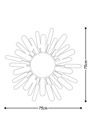 Miroir - 75 cm - Multicolore