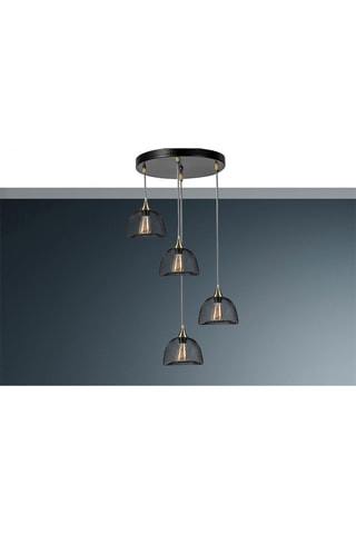Hanglamp Nasa - Zwart - 4 x 60 W
