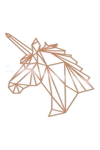 Décoration murale Unicorn - 53 x 50 cm - Doré