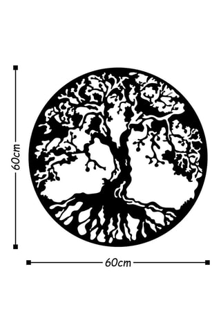 Décoration murale Tree - 60 x 60 cm - Noir