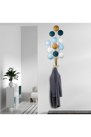 Décoration murale Speckle - 50 x 100 x 4 cm - Doré et blanc