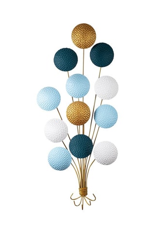Décoration murale Speckle - 50 x 100 x 4 cm - Doré et blanc