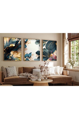 Houten Drieluik Huhu - 50 x 70 cm