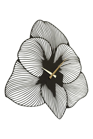 Horloge murale Azalée - 49 x 49 cm - Noir