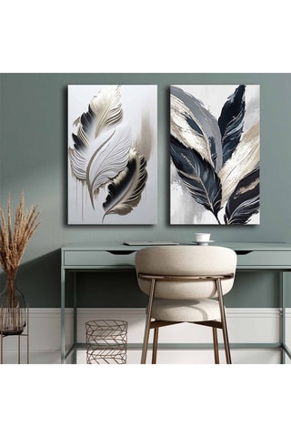 2 Wanddecoraties - 95 x 70 cm