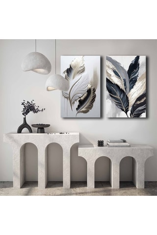 2 Wanddecoraties - 95 x 70 cm