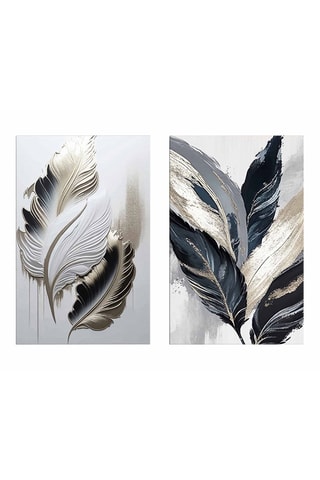 2 Wanddecoraties - 95 x 70 cm