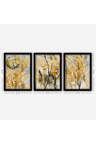 3 Wanddecoraties - 35 x 45 cm