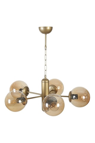 Hanglamp - Goudkleurig - 5 x 60 W