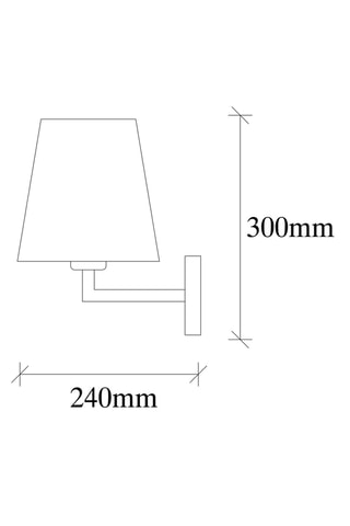 Wandlamp Profil - Goudkleurig en Wit - 100 W