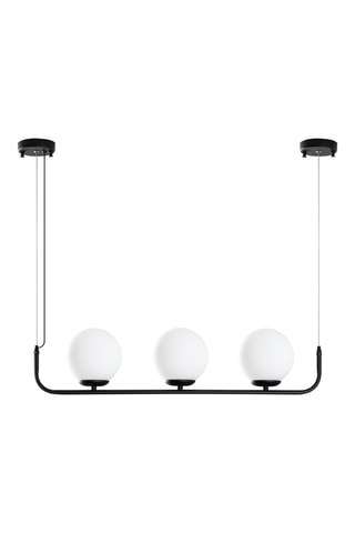 Candeeiro suspenso Faruk 13715 - Branco e preto - 3 x 40 W