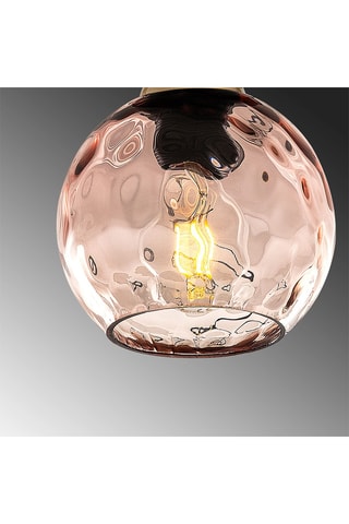 Hanglamp Benek - Roze - 7 x 40 W