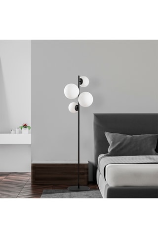 Staanlamp Fazli - Zwart - 4 x 40 W - 162 cm