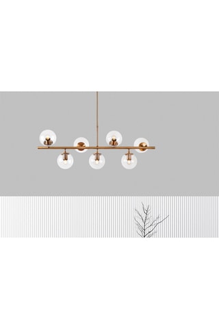 hanglamp Fazli - Goudkleurig - 7 x 40 W