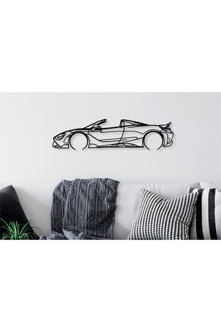 Decoração de parede eMcLaren 720S Silhouette - Preto - 70 x 17 x 0,15 cm