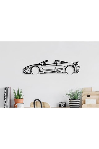 Decoração de parede eMcLaren 720S Silhouette - Preto - 70 x 17 x 0,15 cm