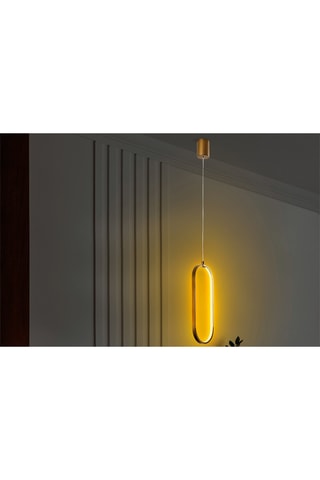 Ledhanglamp Can - Goudkleurig - 16 W