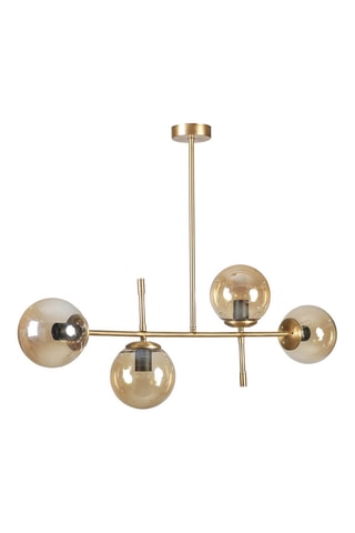 Candeeiro suspenso Favori - Dourado - 4 x 60 W