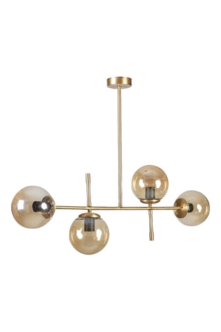 Candeeiro suspenso Favori - Dourado - 4 x 60 W
