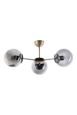 Hanglamp Venus - Zilverkleurig en Zwart - 3 x 60 W