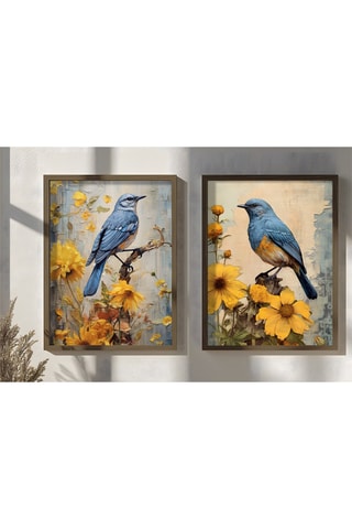 2 Wanddecoraties - 35 x 47 cm 