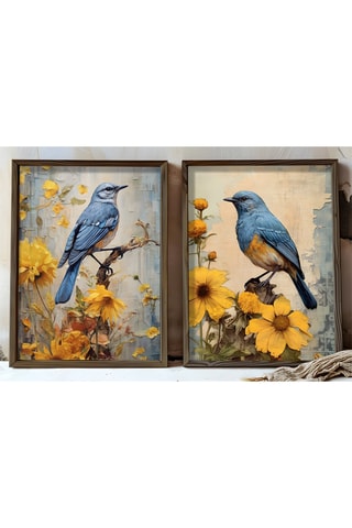 2 Wanddecoraties - 35 x 47 cm 