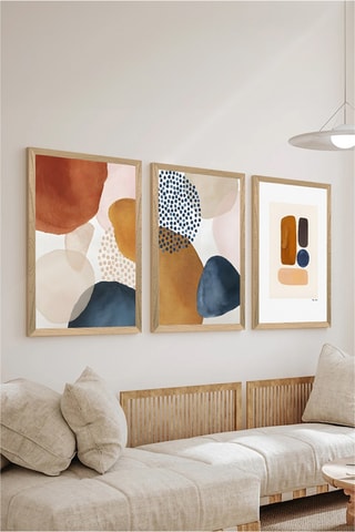 3 Wanddecoraties - 33 x 48 cm