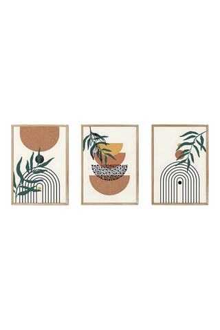 3 Wanddecoraties - 33 x 48 cm