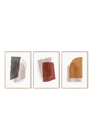 3 Wanddecoraties - 33 x 48 cm
