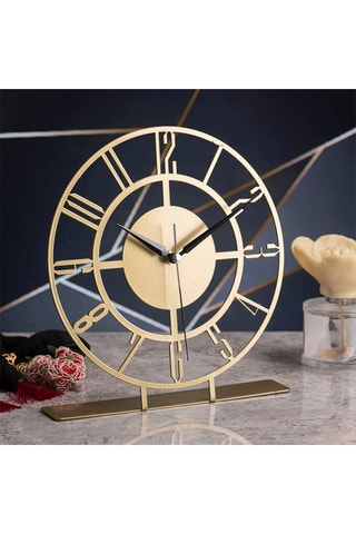 Staande Klok - 25 x 23 cm - Goudkleurig