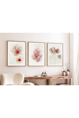 3 MDF Wanddecoraties Henriette - 50 x 70 cm