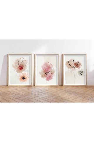 3 MDF Wanddecoraties Henriette - 50 x 70 cm