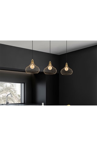 Hanglamp Teldamla - Glanzend Goudkleurig - 40 W