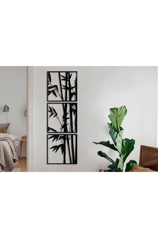 Décoration murale Bamboo - Noir