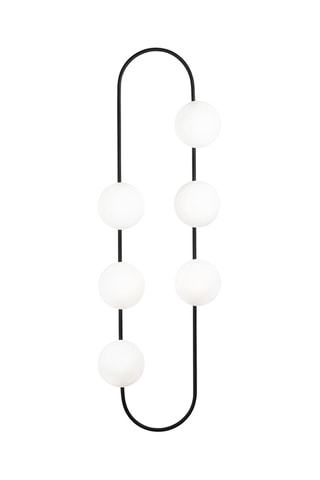 Applique murale Abakus - Noir - 6 x 40  W
