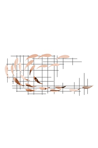 Wanddecoratie Sheen - 2 - Bruin en Zwart - 100 x 45 x 4 cm