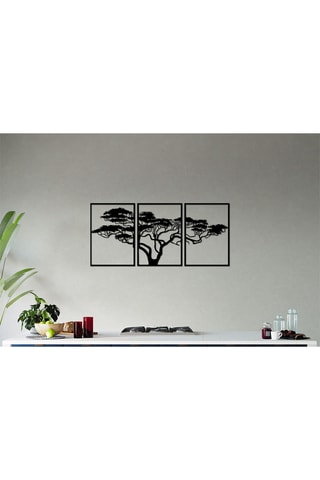 Décoration murale Acacia Tree - 50 x 210 cm - Noir