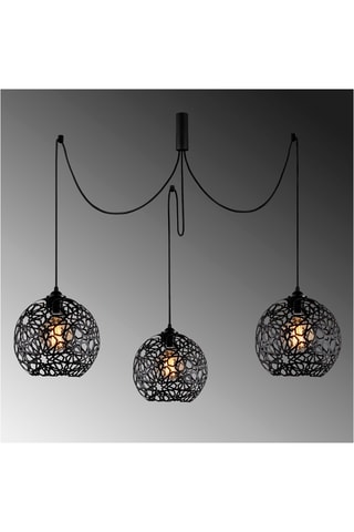 Hanglamp Fellini - Zwart - 3 x 100 W
