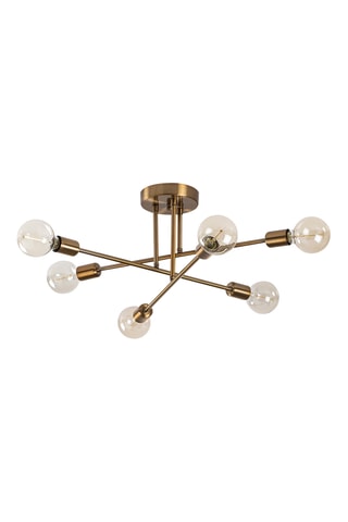 Hanglamp Flower - Goudkleurig - 6 x 40 W