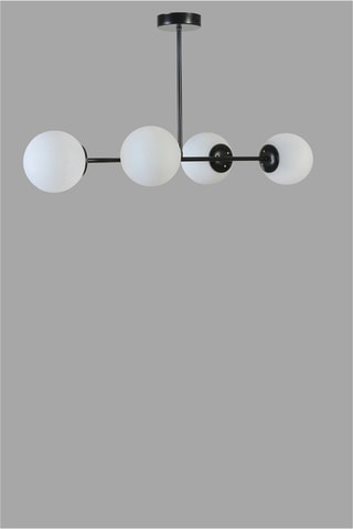 Plafondlamp Yeni Favori 4 - Zwart en Wit - 4 x 60 W