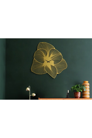 Horloge Azalea - 70 x 70 cm - Doré