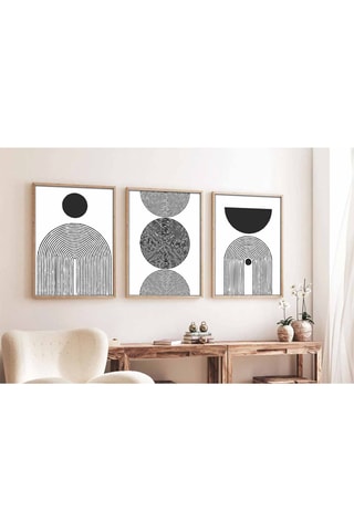 3 Wanddecoraties - 50 x 35 cm