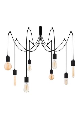 Hanglamp Kabluni - Zwart - 8 x 40 W