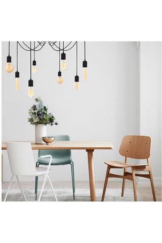 Hanglamp Kabluni - Zwart - 8 x 40 W