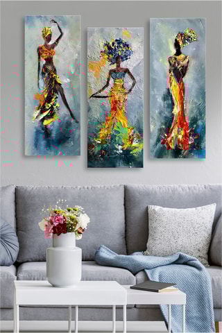 3 Wanddecoraties Rémi - 20 x 50 cm