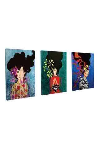 3 Wanddecoraties - 30 x 40 cm - Bedrukking.